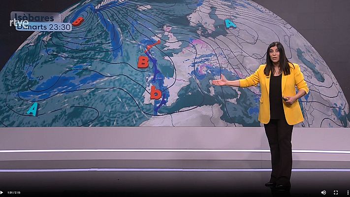 El temps - Setmana de molts núvols, poca pluja i no gaire fred