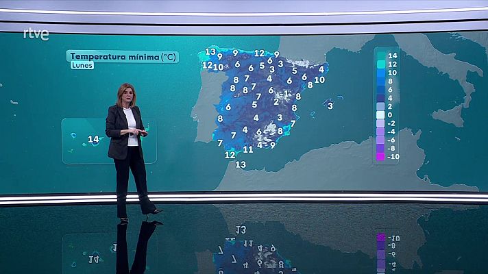 El tiempo - Cielos nubosos y precipitaciones en general débiles en la mitad norte