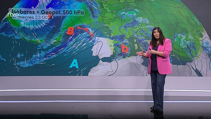 El temps - Dimarts ensopit i canvi de temps per dimecres