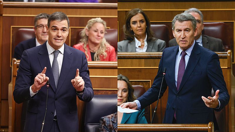Sánchez asegura que pese al PP "España avanza" y Feijóo le recrimina: "Quedarse con la mitad del SMI no es progresista"