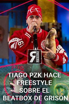 Tiago PZK se tira un freestyle con Grison
