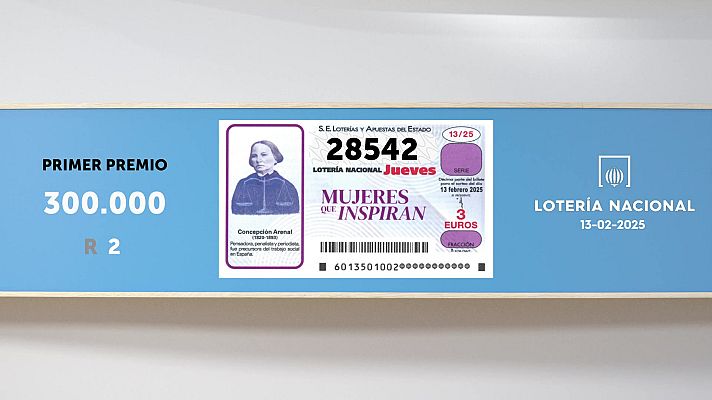 SELAE - Sorteo de la Lotería Nacional del 13/02/2025