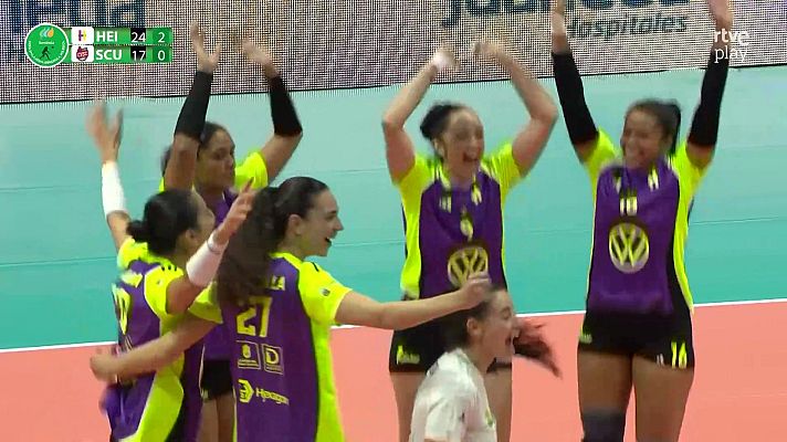 Voleibol - Clara victoria del Heidelberg Volkswagen sobre el Sant Cugat para meterse en semifinales de la Copa de la Reina de vóley
