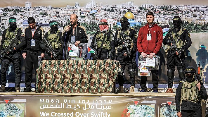 Telediario Fin de Semana - Israel y Hamás completan el sexto canje de la tregua con mensajes propagandísticos