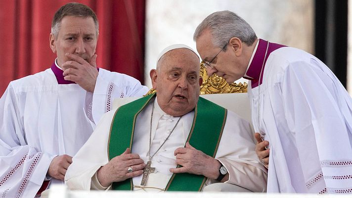 Telediario Fin de Semana - El papa dice que aún necesita tratamiento para su bronquitis