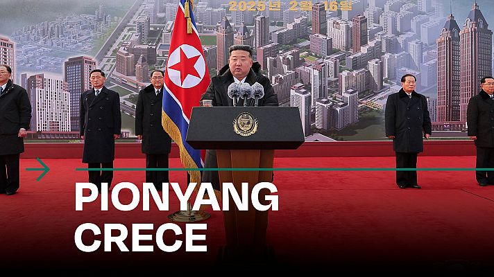 Kim Jong-un celebra con explosiones la fase final de un proyecto de construcción