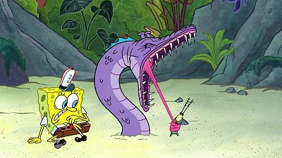 Entrega en la isla de los monstruos - Bob Esponja | Ver