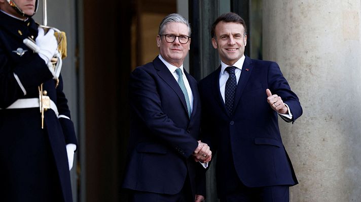 Telediario 1 - El envío de tropas de paz a Ucrania, a debate en la cumbre europea en París