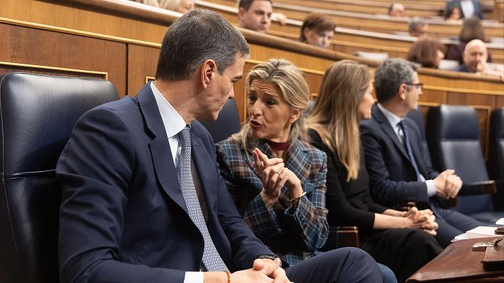 Telediario 1 - Sumar y PSOE no cambian de posición y el Congreso calificará las iniciativas para evitar que el SMI tribute