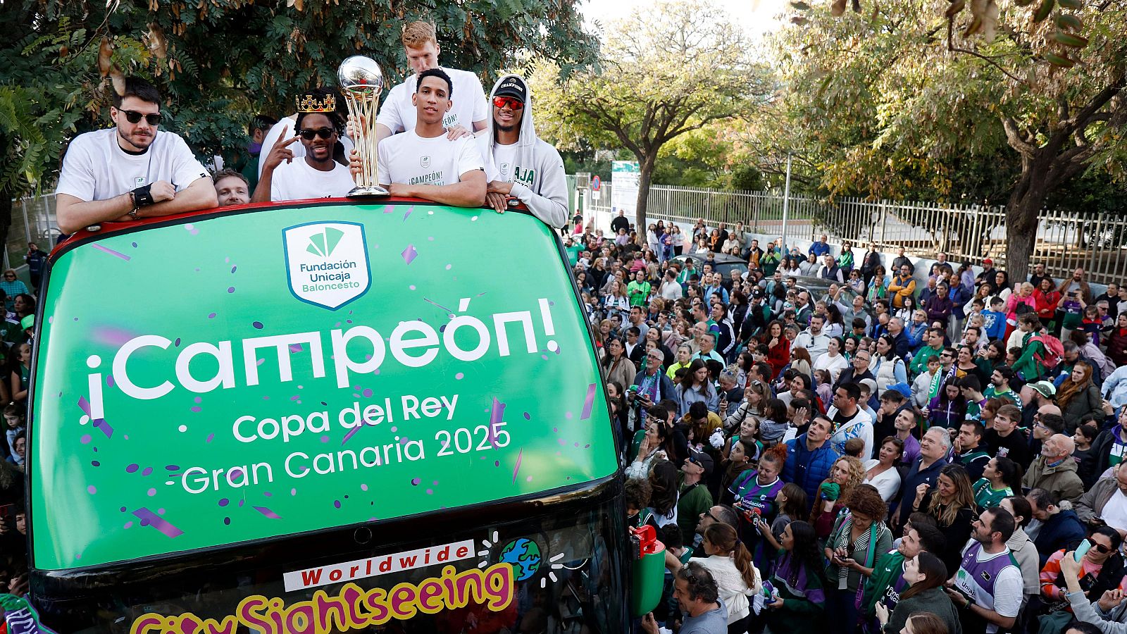 Málaga se vuelca con el Unicaja en la fiesta de la Copa del Rey - Los Deportes de La1 | Ver