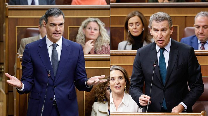 Informativo 24h - Sánchez y Feijóo se enzarzan en el Congreso por la tributación del salario mínimo