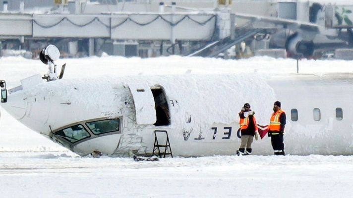  - La rápida extinción del fuego y la organización, claves para que todos sobrevivieran en el accidente aéreo de Toronto