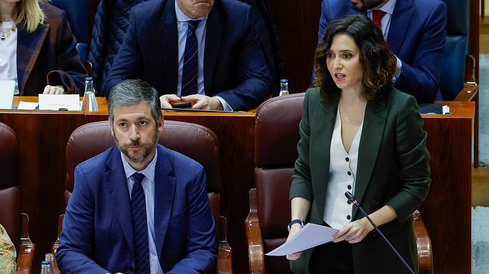 Telediario 2 - Ayuso acusa a la oposición de "estar siempre con las mismas mierdas" tras las críticas sobre las víctimas en residencias