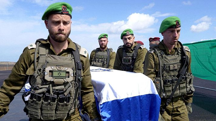 Telediario 1 - Netanyahu amenaza a Hamás con represalias por no entregar el cuerpo de Shiri Bibas