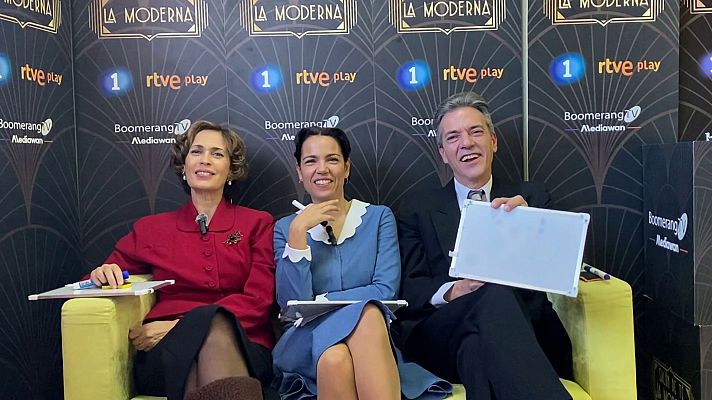 Salón de té La Moderna - '¿Quién es más...?' con los actores de 'La Moderna'