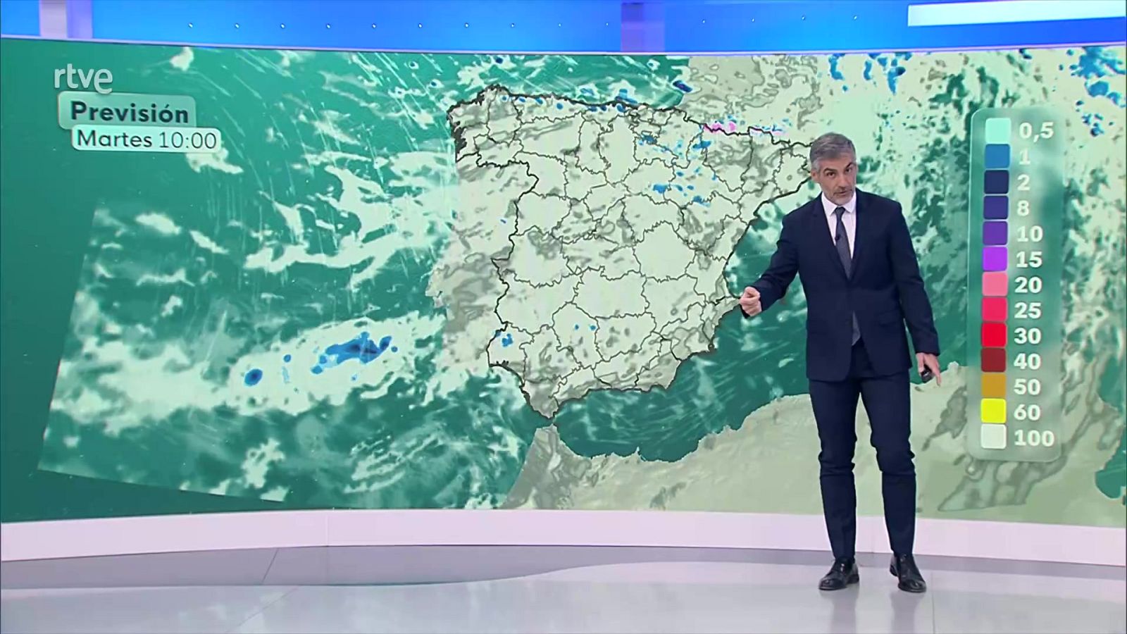 Precipitaciones localmente fuertes y/o persistentes en el oeste de Galicia - ver ahora