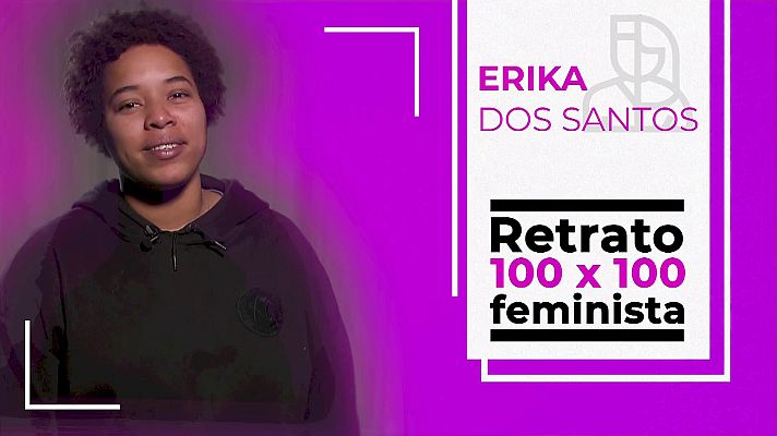 Objetivo igualdad - Retrato 100x100 feminista: Erika Dos Santos