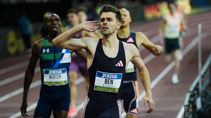 Atletismo - Adrián Ben logra su mejor marca personal y la victoria en los 800m del Meeting de Madrid