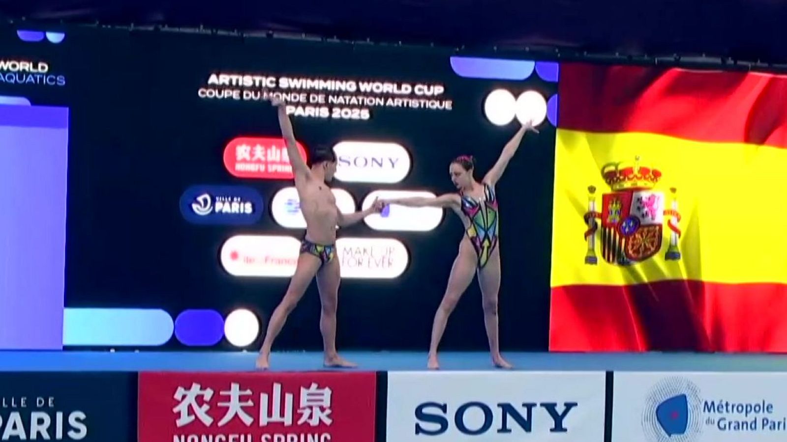 Natación artística - Copa del Mundo. Dúo Técnico Mixto - ver ahora