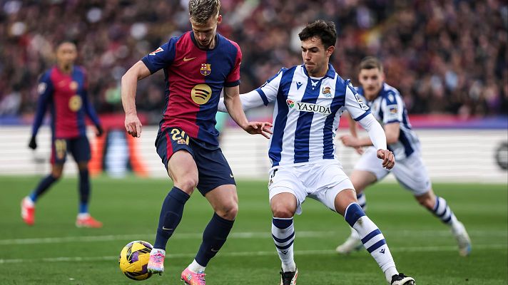 Resúmenes de LaLiga - FC Barcelona-Real Sociedad: resumen del partido de la 26ª jornada de Liga | Primera