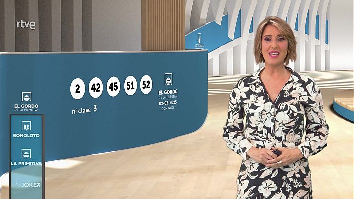 Loterías - Sorteo de la Bonoloto y El Gordo de la Primitiva del 02/03/2025