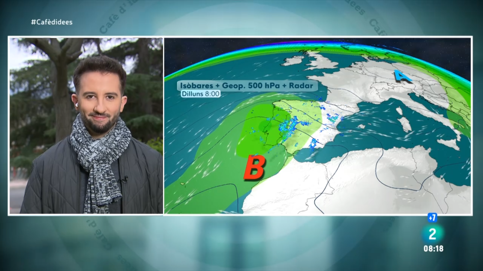 El Temps - Dilluns gris, amb ruixats, vent i pluja abundant a les Terres de l'Ebre | Veure