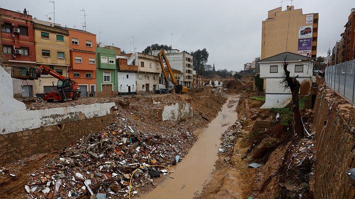 Telediario 1 - El temporal provoca nuevas inundaciones en la zona de la dana