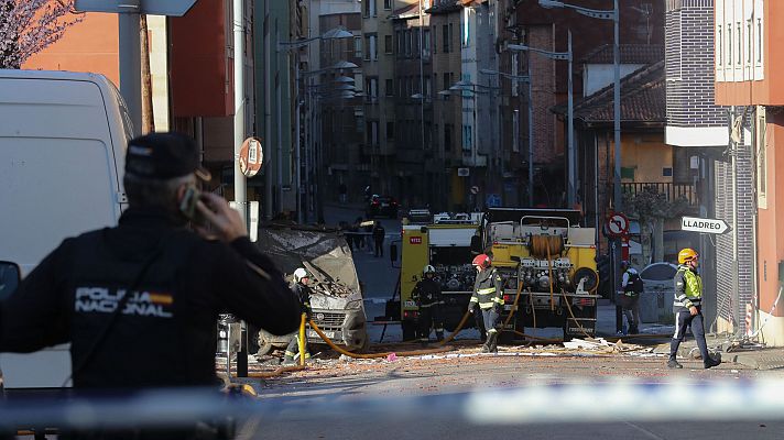 Una explosión de gas deja al menos 18 heridos en Mieres, Asturias, tres de ellos graves