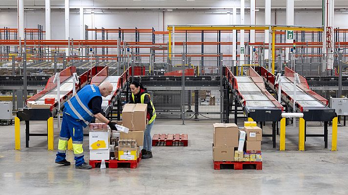 Telediario 1 - Febrero registra 100.340 empleos nuevos y el paro desciende en 5.994 personas