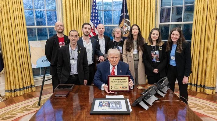 Telediario 1 - Trump amenaza a Hamás con "un infierno" si no libera a todos los rehenes que quedan dentro de la Franja de Gaza