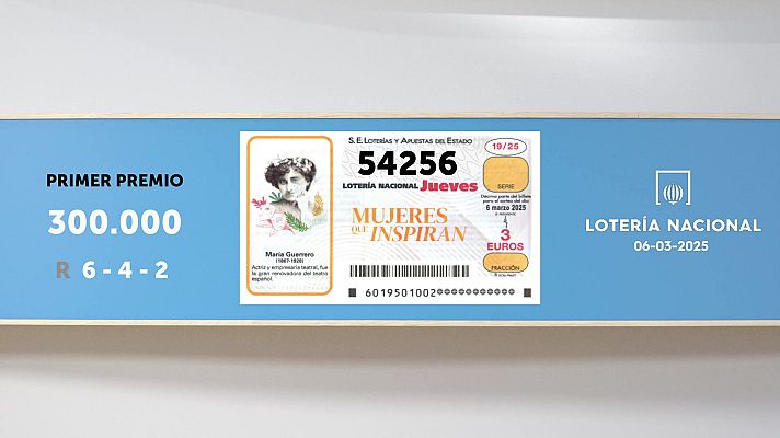 SELAE - Sorteo de la Lotería Nacional del 06/03/2025