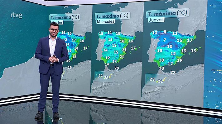 El tiempo - Nevadas con acumulados significativos en los principales entornos de montaña de la mitad norte peninsular