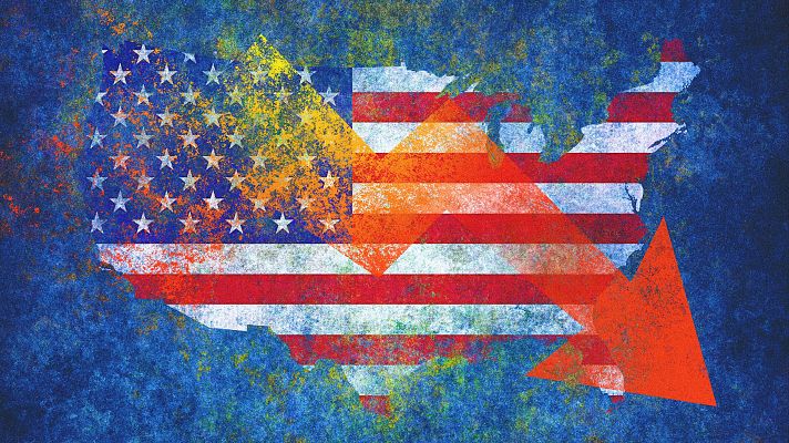 Telediario 1 - El miedo a una recesión provoca grandes caídas en la bolsa estadounidense