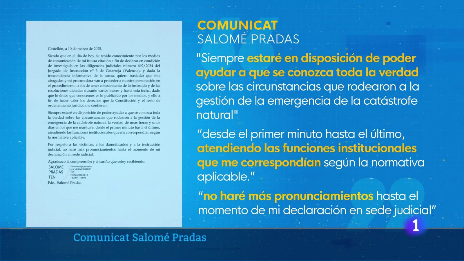 L'Informatiu de la Comunitat Valenciana 1 - 11/03/25 | Ver