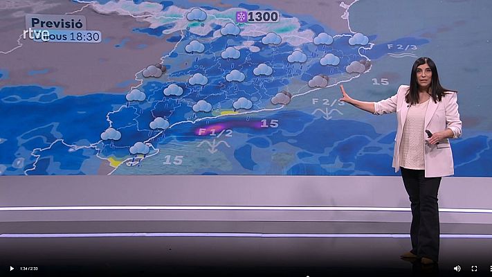 El temps - Un nou episodi de pluja general, neu a cotes mitjanes i fred d'hivern