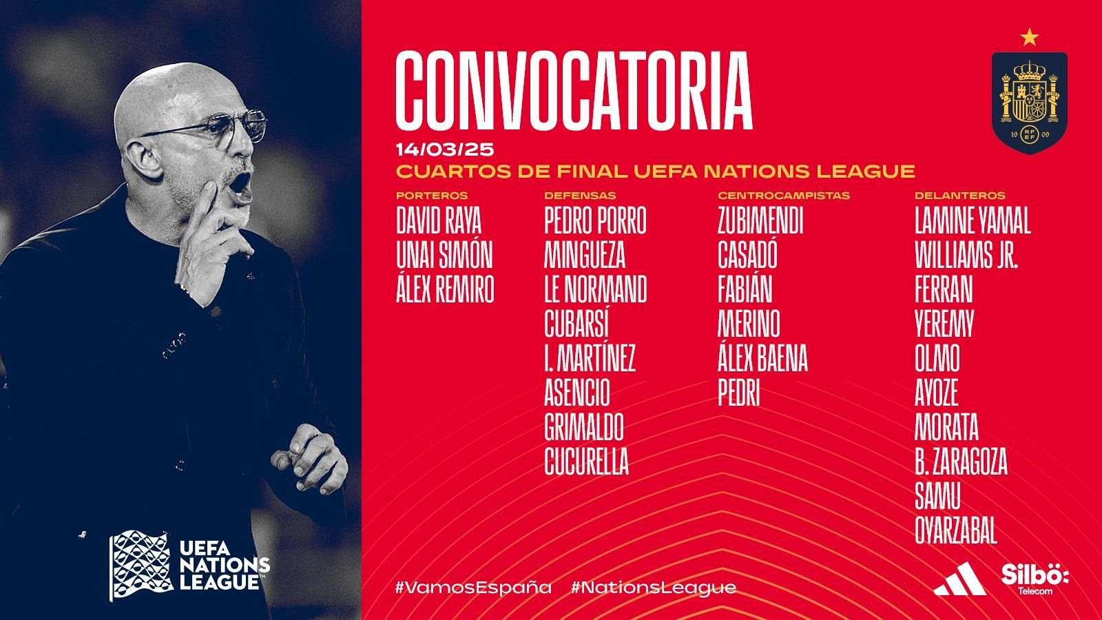 Asencio, principal novedad en la lista de De la Fuente para la Nations League