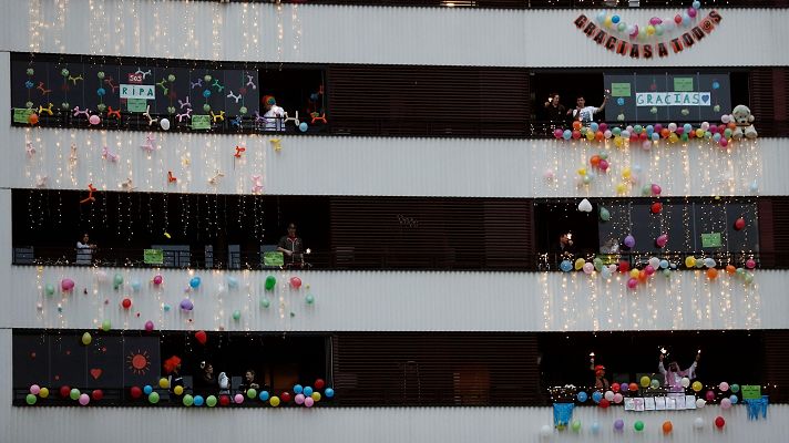 Telediario 1 - Cuando España salió a los balcones para aplaudir frente a la pandemia