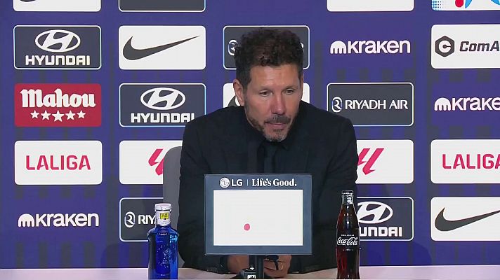 Simeone: "El gol de Lewandowski nos hizo daño, nos llevó a un escenario de dudas"
