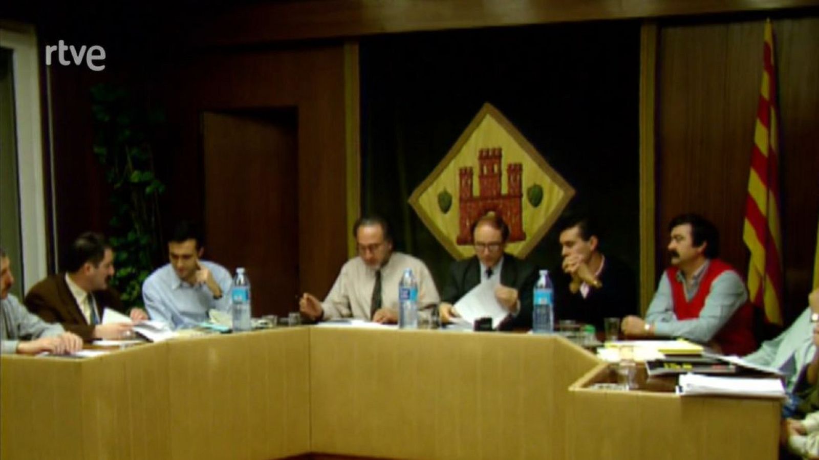 Arxiu TVE Catalunya - Ple a l'Ajuntament de Barberà del Vallès sobre la segregació de Badia