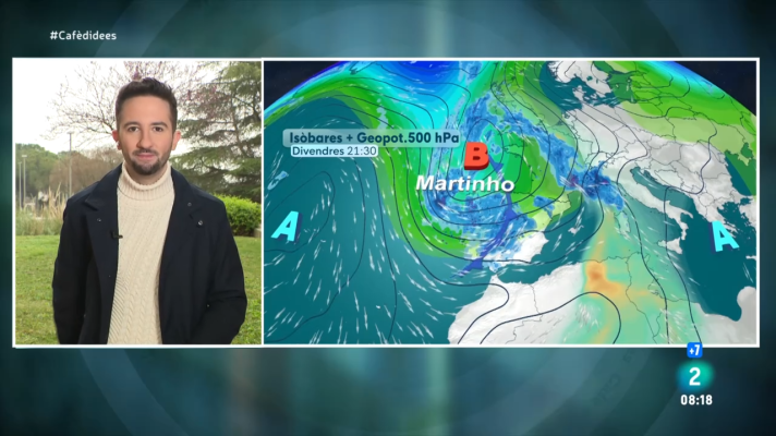 El temps - Borrasca Martinho: divendres de pluja i cap de setmana canviant i hivernal