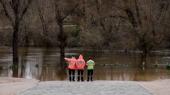 Telediario 2 - Martinho mantiene en alerta a Madrid ante el riesgo de desbordamiento del Manzanares