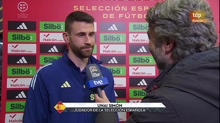 Unai Simón, clave nuevamente en los penaltis: ""Me gusta que cuando adivino el penalti lo pare"
