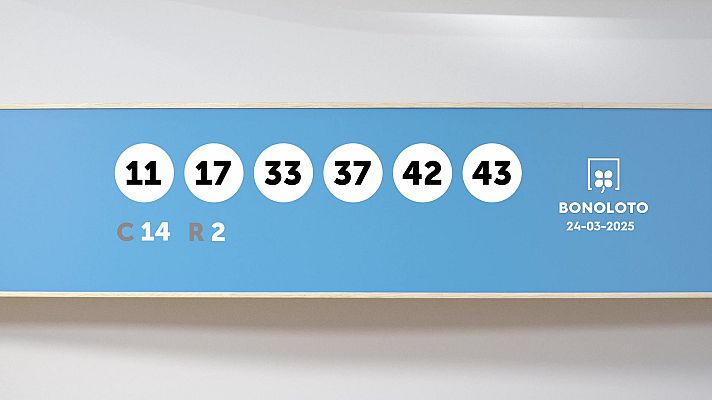 SELAE - Sorteo de la Lotería Bonoloto del 24/03/2025