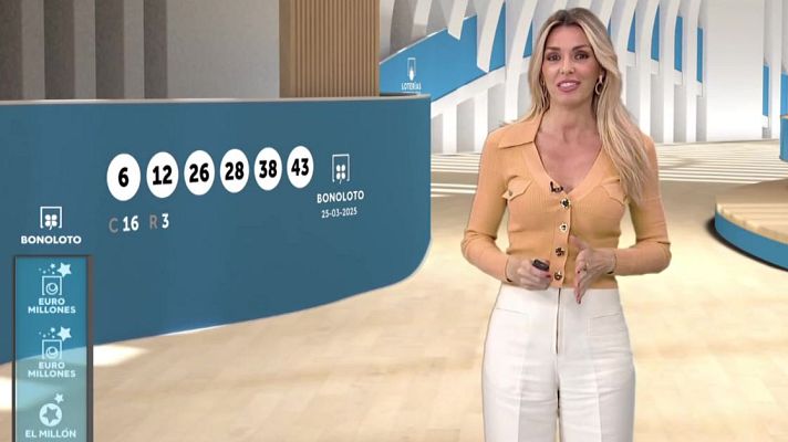 Loterías - Sorteo de la Bonoloto y Euromillones del 25/03/2025