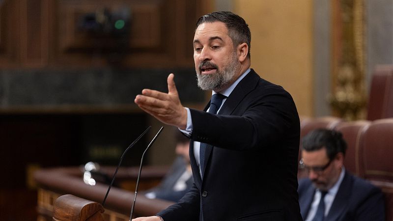 Santiago Abascal pide en el Congreso "echar a la basura el Pacto Verde y el Acuerdo de París"