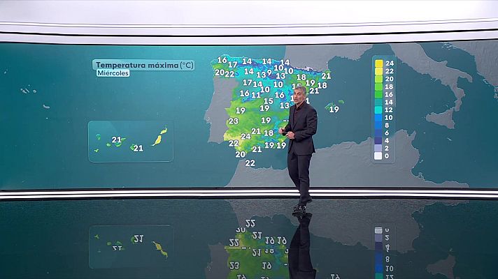 El tiempo - Rachas de viento del noroeste en la desembocadura del Ebro, que podrían ser localmente muy fuertes