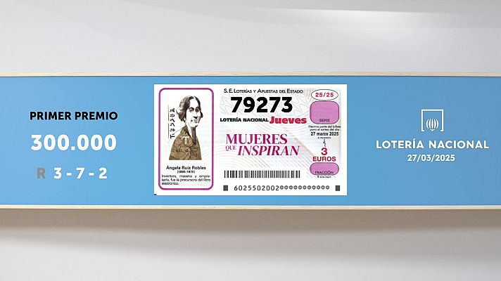 SELAE - Sorteo de la Lotería Nacional del 27/03/2025
