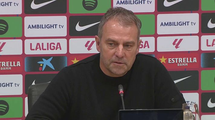 Hansi Flick: "Con la lesión de Olmo hemos pagado un precio muy alto por tres puntos"