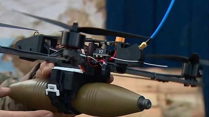 Telediario Fin de Semana - Drones: el recurso armamentístico que protagoniza la guerra en Ucrania