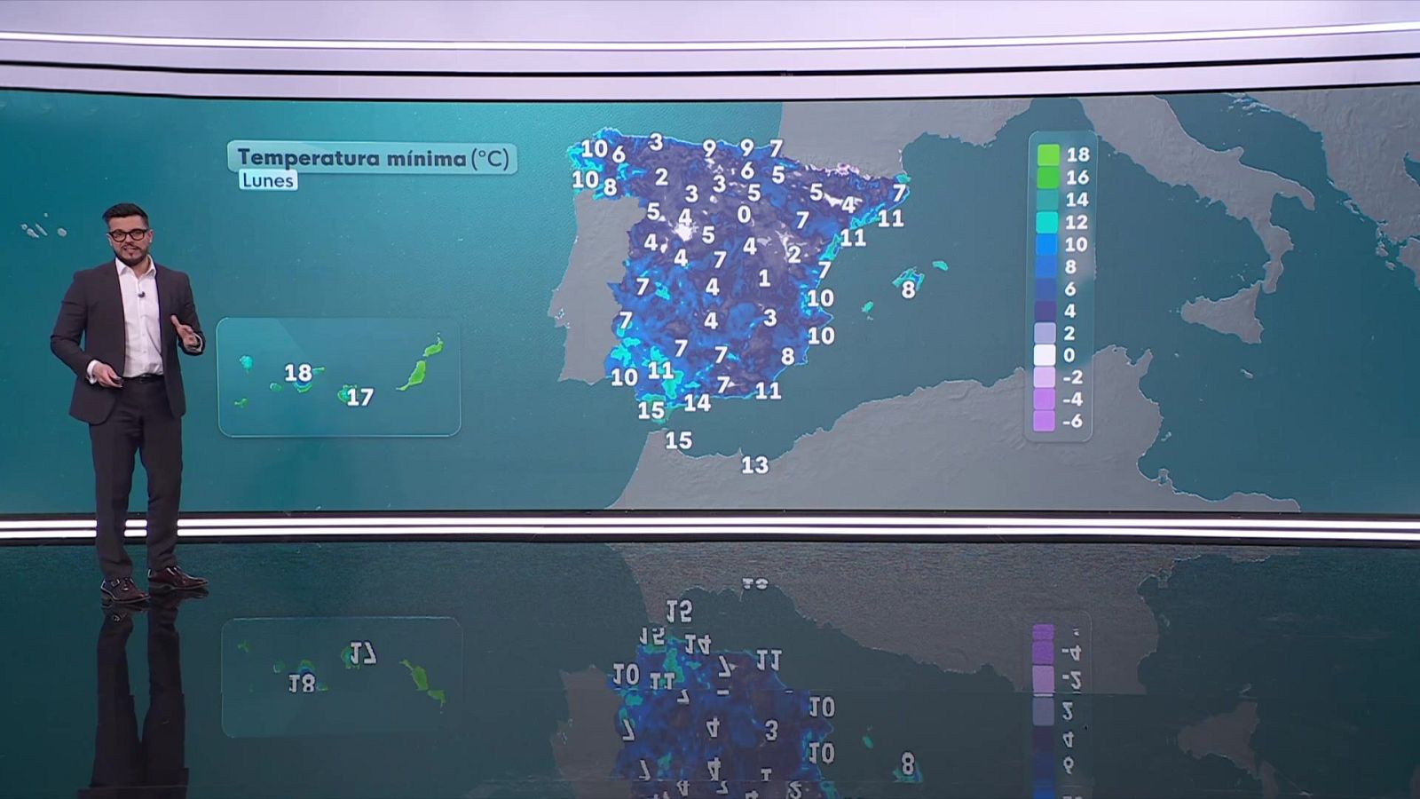 Chubascos localmente fuertes y acompañados de tormenta en las islas Canarias más occidentales - ver ahora